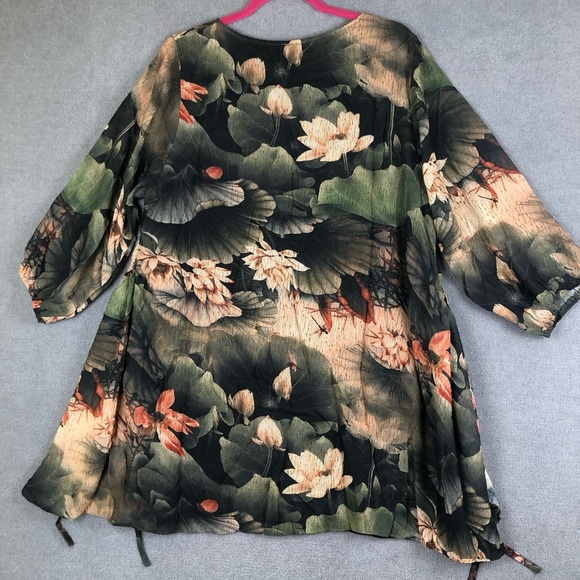 Pretty Angel Floral Layered Tunic Blouse size XL - Picture 7 of 10